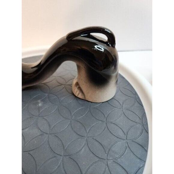 VTG Dan Brechner & Co Slinky Cat Pepper Shaker Ceramic 7.5 Inches Replacement - Picture 4 of 7